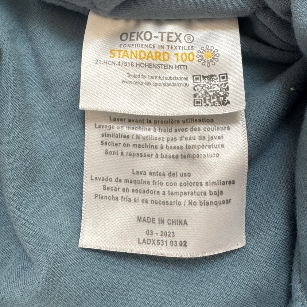 Dreamland Baby Weighted Sleep Sack Swaddle 0-6M Blue Quilted Cotton LADX531 - Picture 6 of 14
